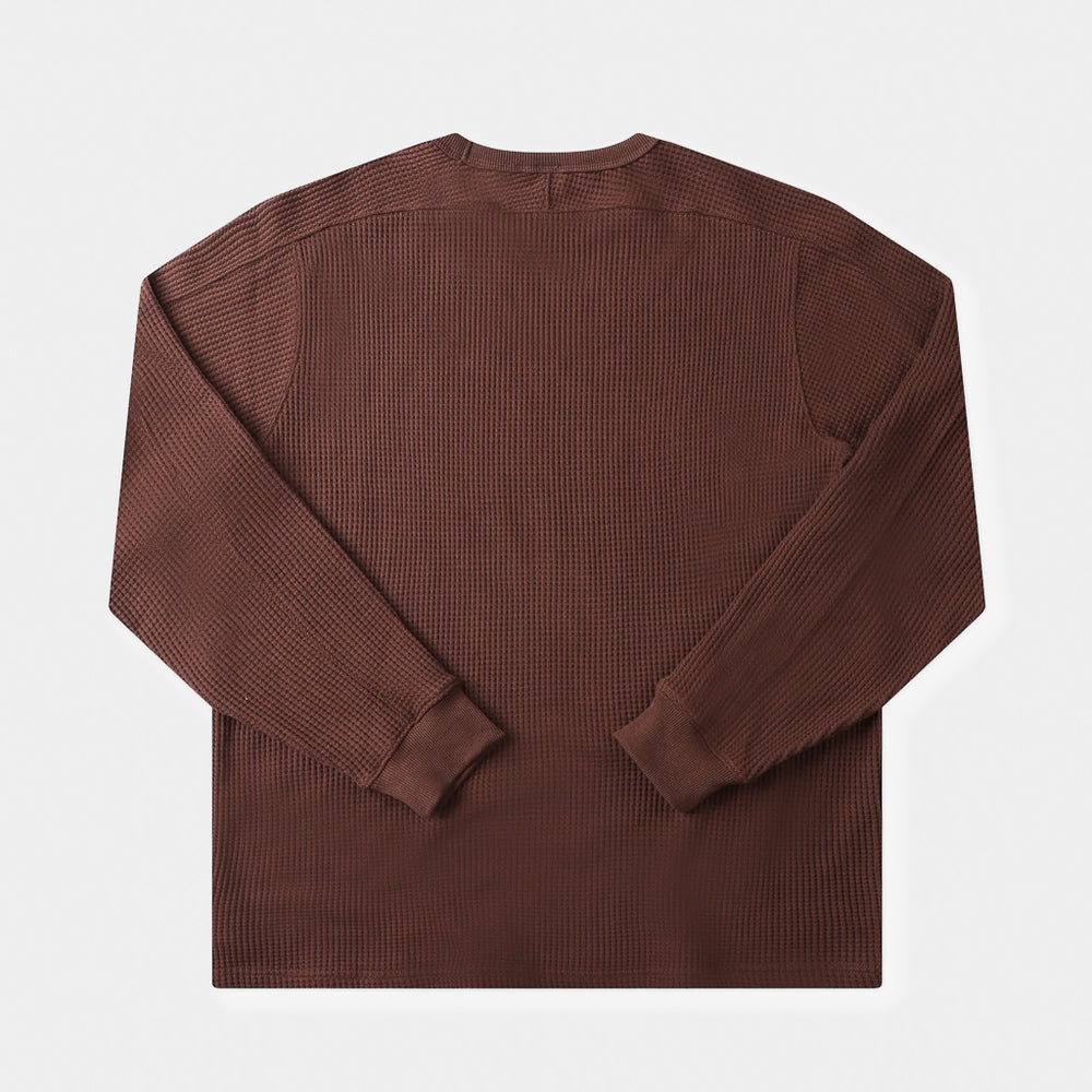 Former Franchise Chocolate Brown Waffle Longsleeve