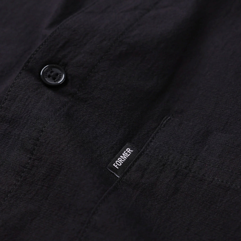 Former Legacy Black Short Sleeve Shirt Pocket Detail