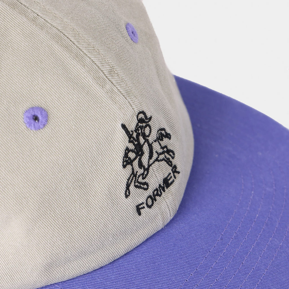 Former Grey And Washed Violet Parliament Cap Embroidery