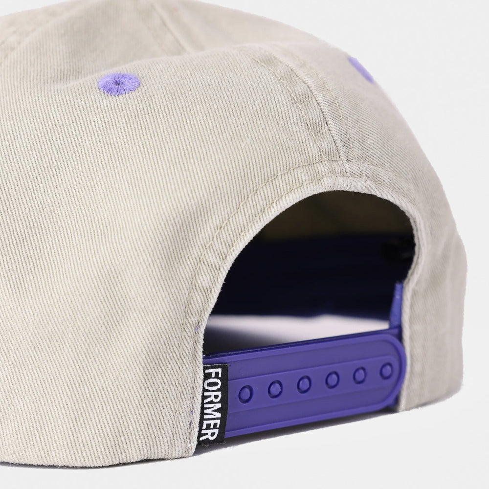 Former Grey And Washed Violet Parliament Cap Snap Adjustment