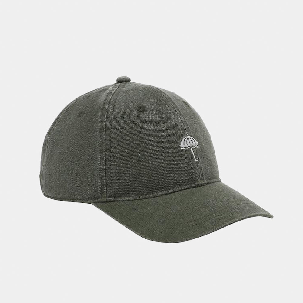 Helas Washed Khaki Green Classic Six Panel Cap