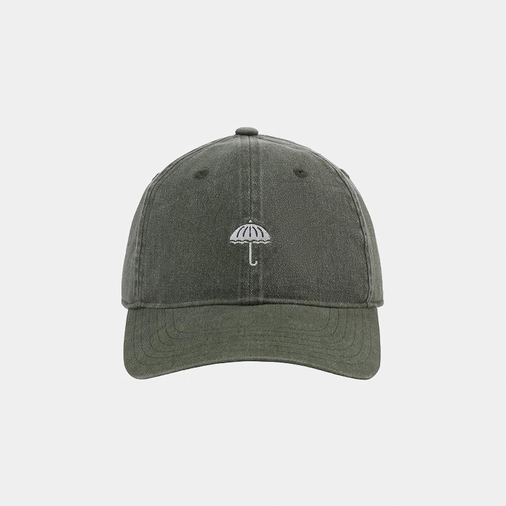 Helas Washed Khaki Green Classic Six Panel Cap