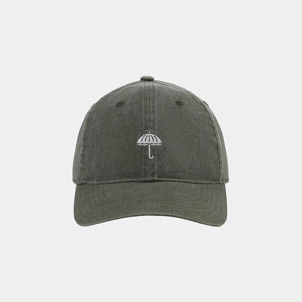 Helas Washed Khaki Green Classic Six Panel Cap