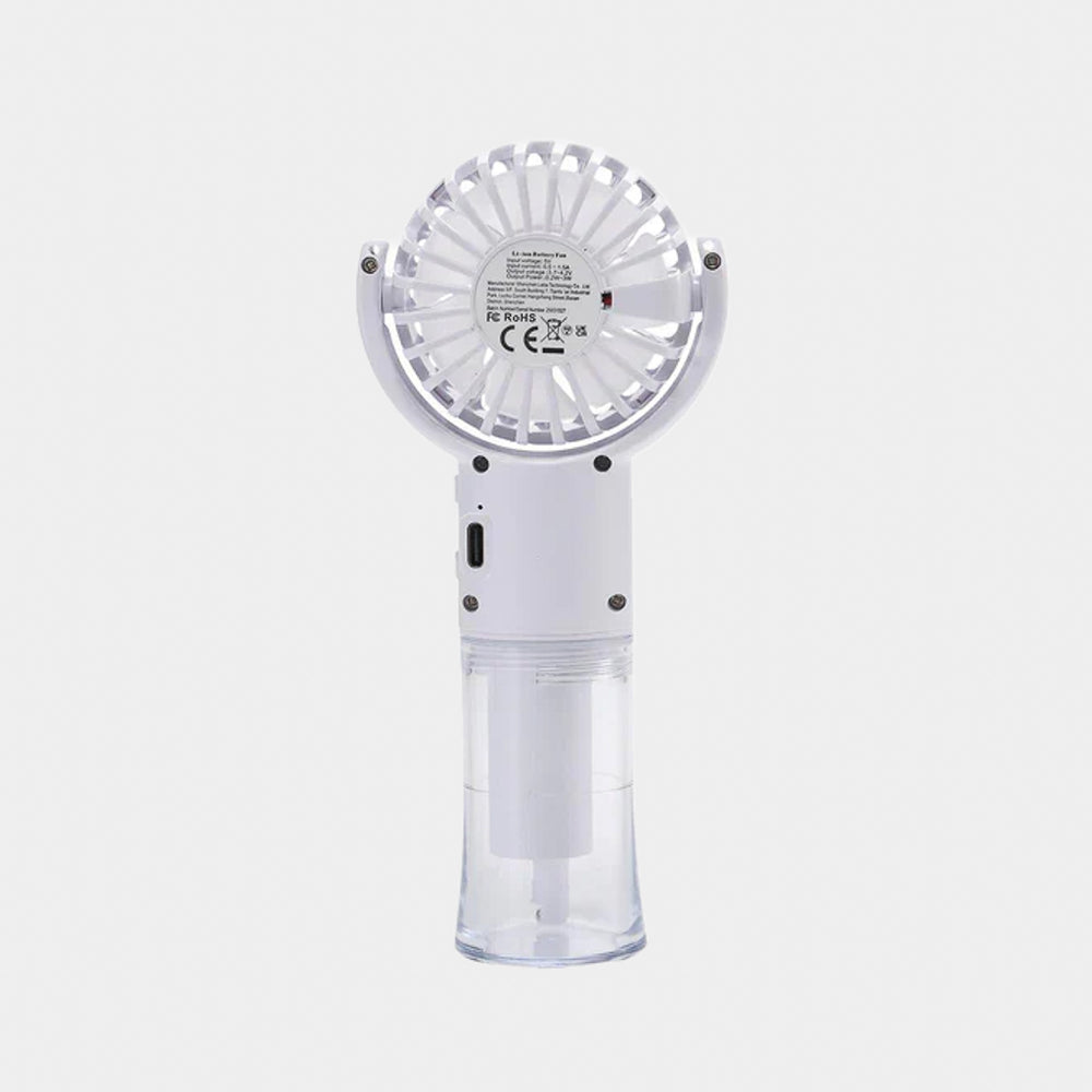 White Helas Fan Tasktik USB Hand Held Fan
