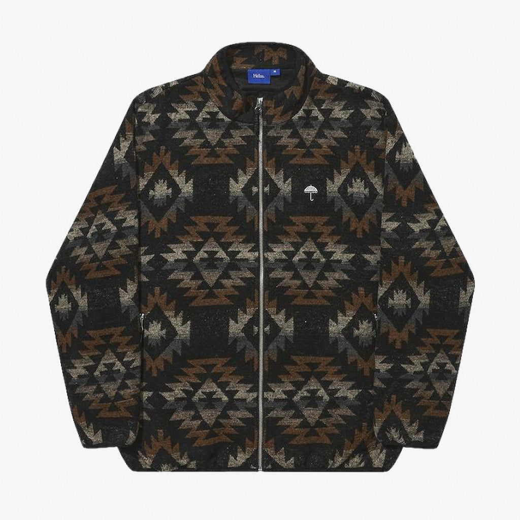 Helas Black Multicoloured Lando Zip Jacket