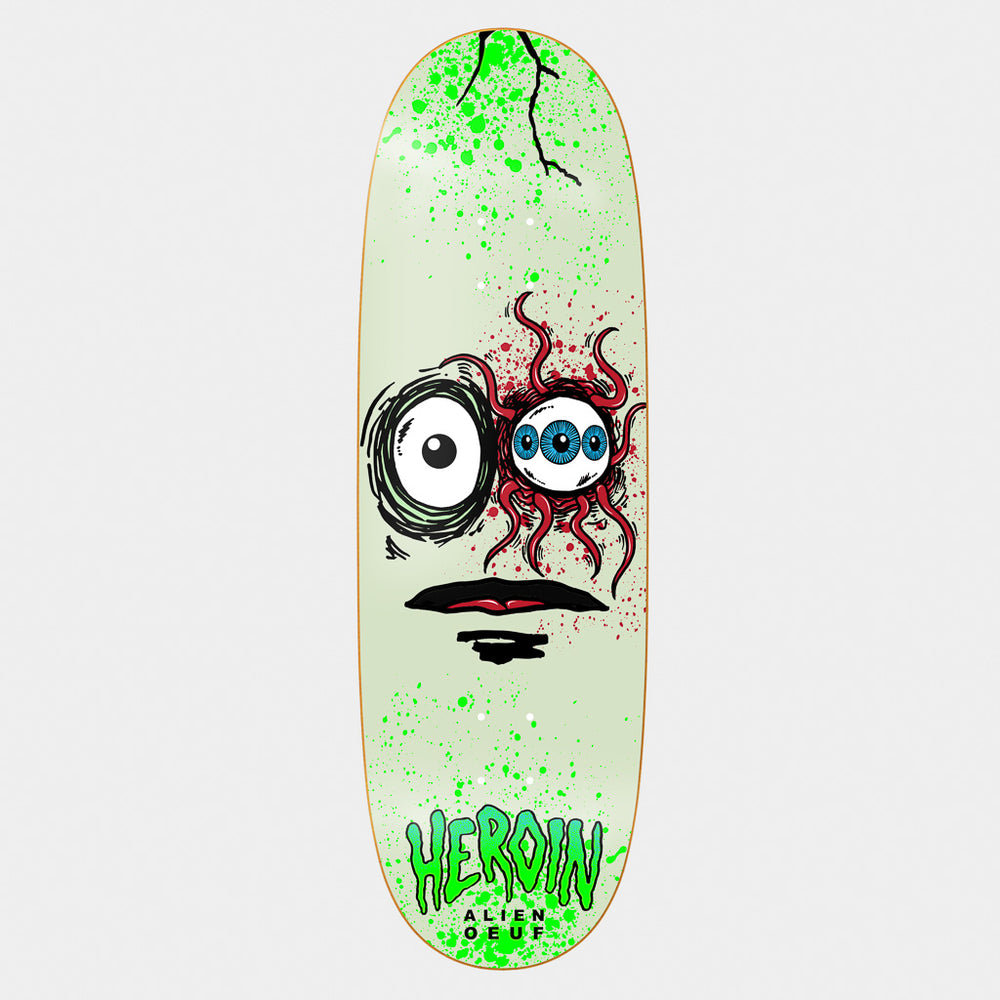 Heroin Skateboards 10.0 Alien Ouef Egg Skateboard Deck