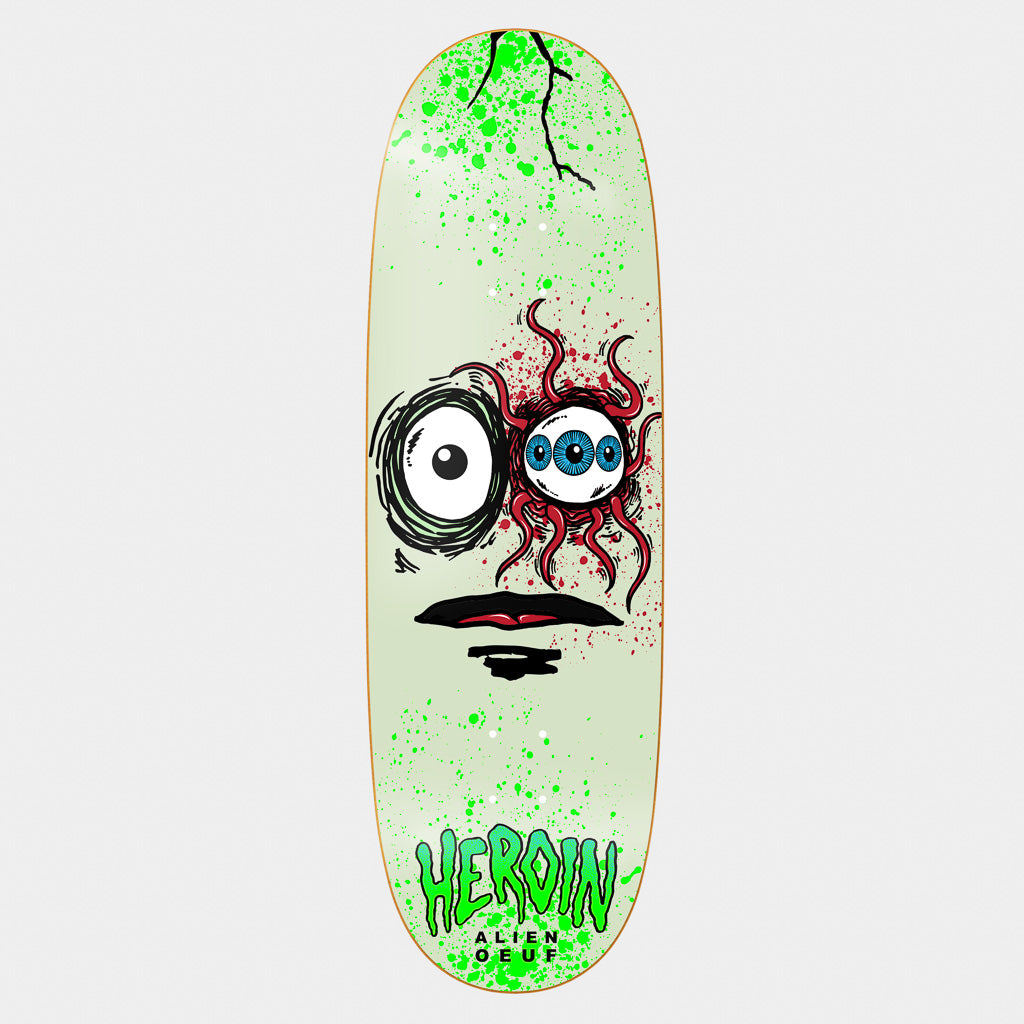 Heroin Skateboards 10.0 Alien Ouef Egg Skateboard Deck