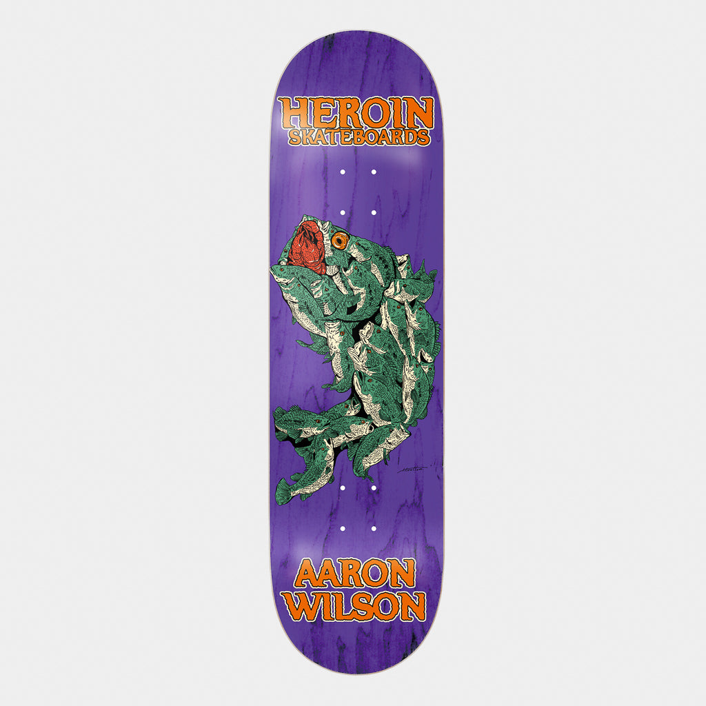 Heroin Skateboards 8.75" Aaron Wilson Fish Skateboard Deck