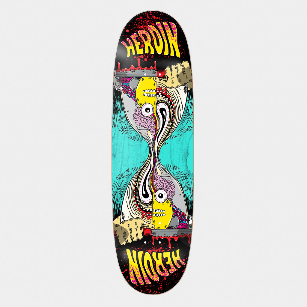 Heroin Skateboards 9.25" Merged Anatomy Razor Egg Skateboard Deck