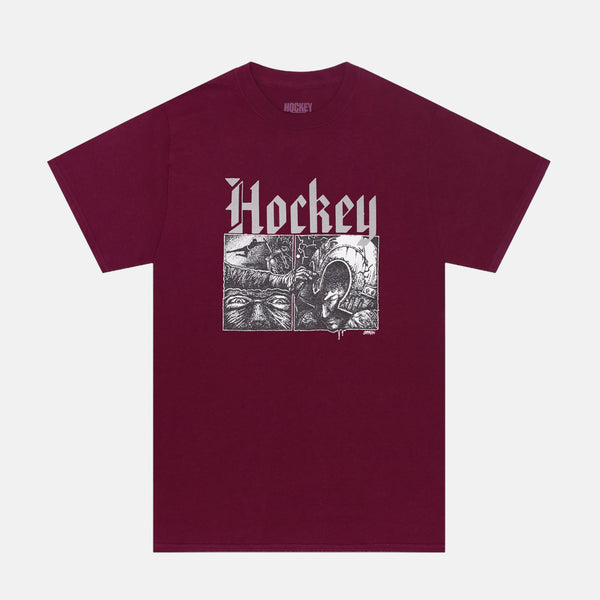 Hockey Skateboards - Middle Earth T-Shirt - Burgundy