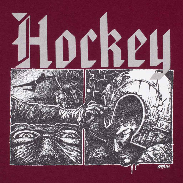 Hockey Skateboards - Middle Earth T-Shirt - Burgundy