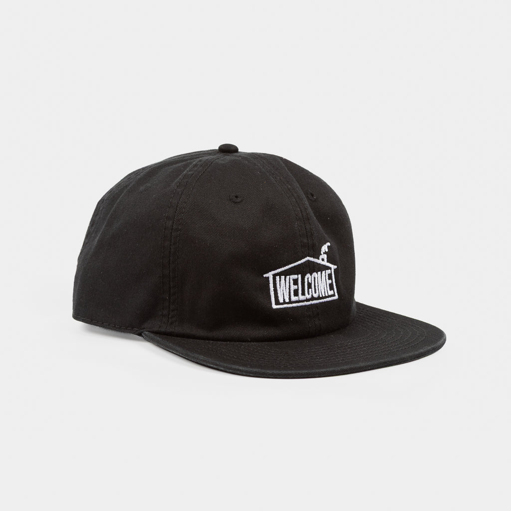 Welcome Skate Store House Black Cap