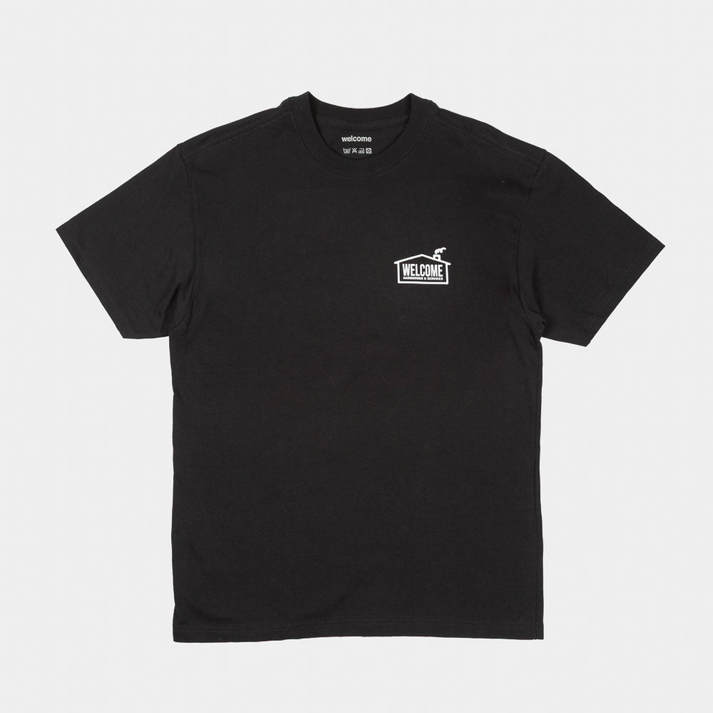 Welcome Skate Store House Black T-Shirt