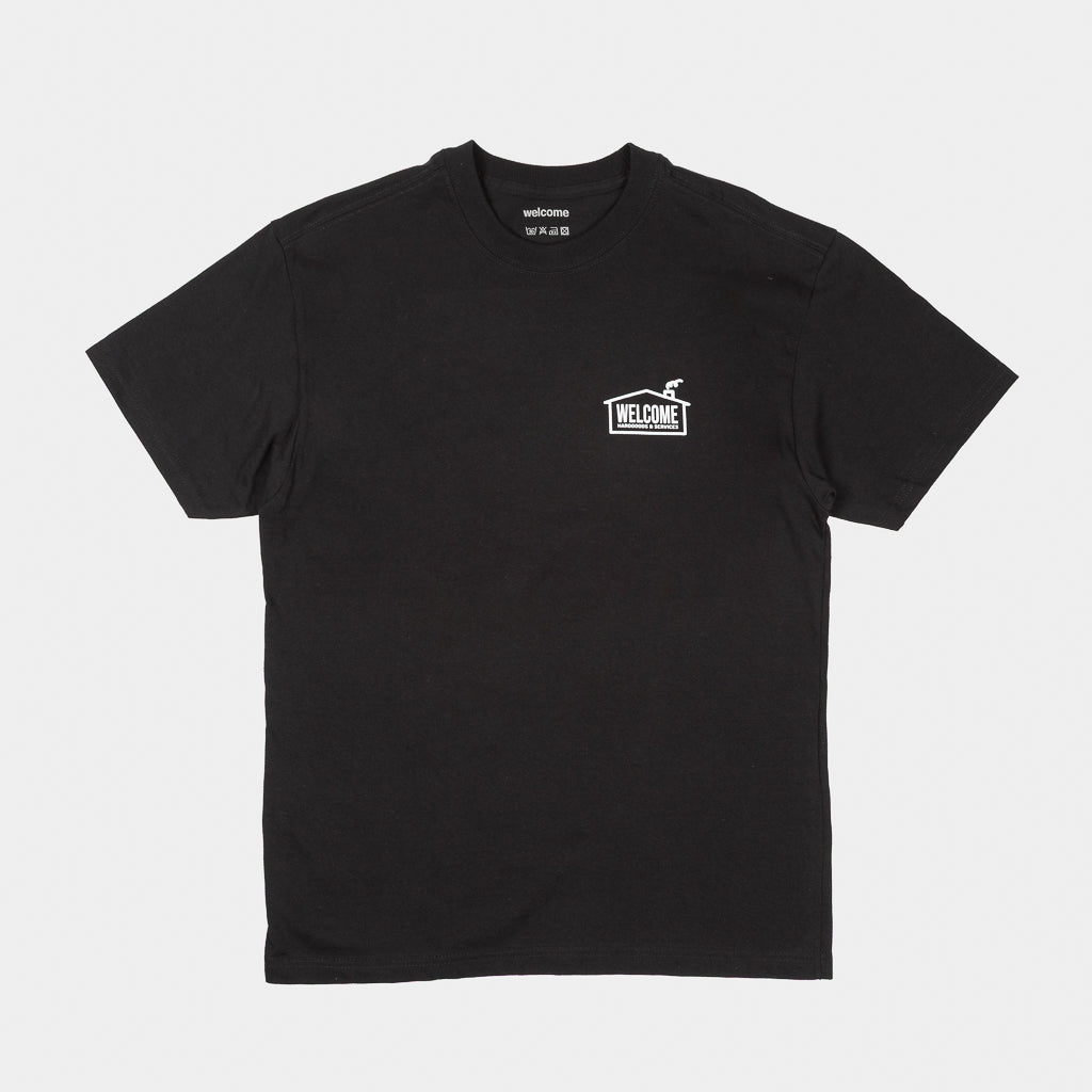 Welcome Skate Store House Black T-Shirt