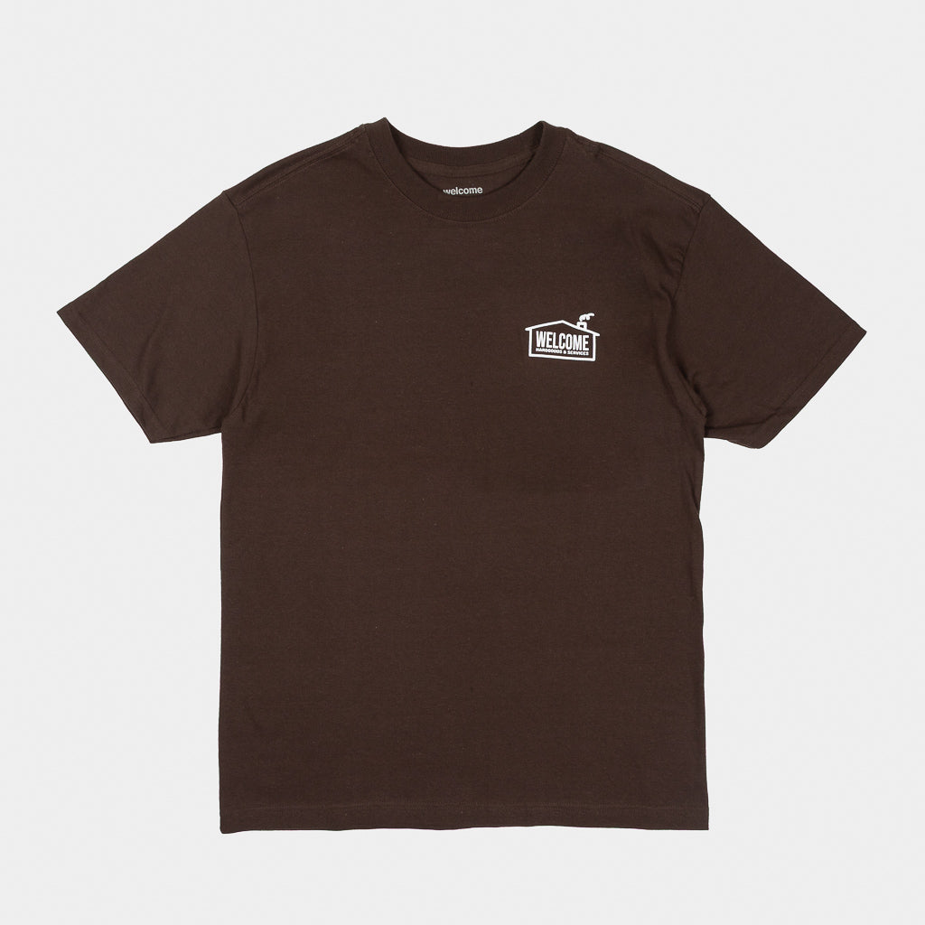 Welcome Skate Store House Dark Chocolate Brown T-Shirt 