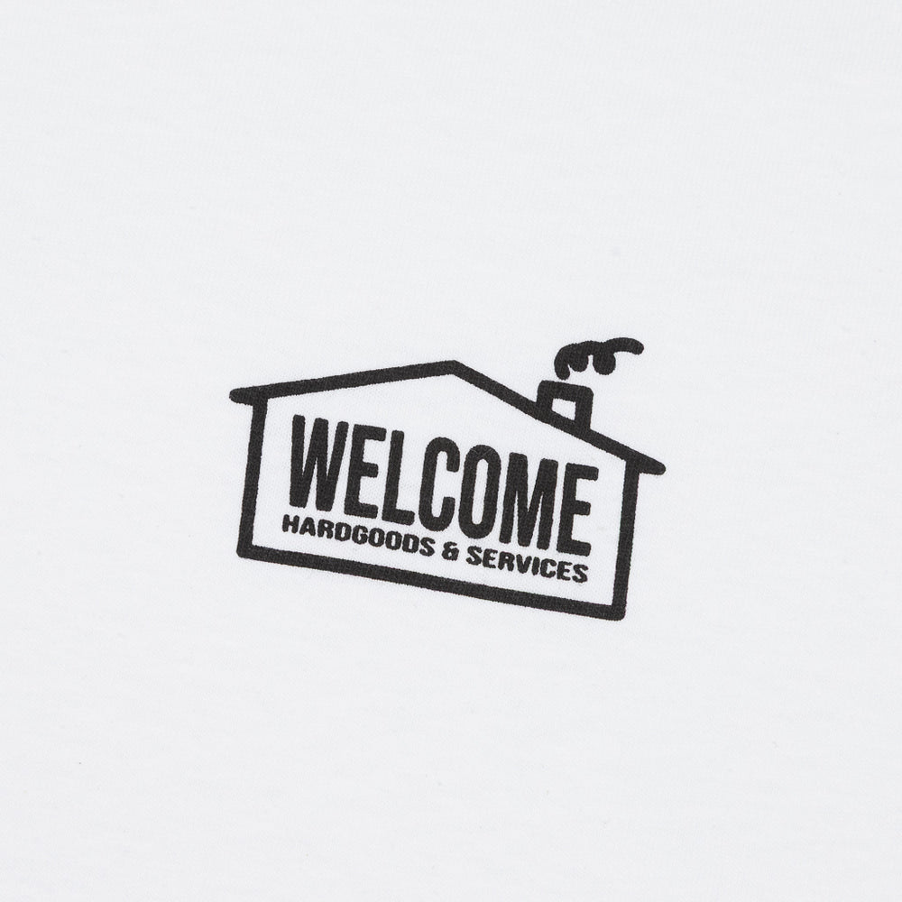 Welcome Skate Store House White T-Shirt Front Print