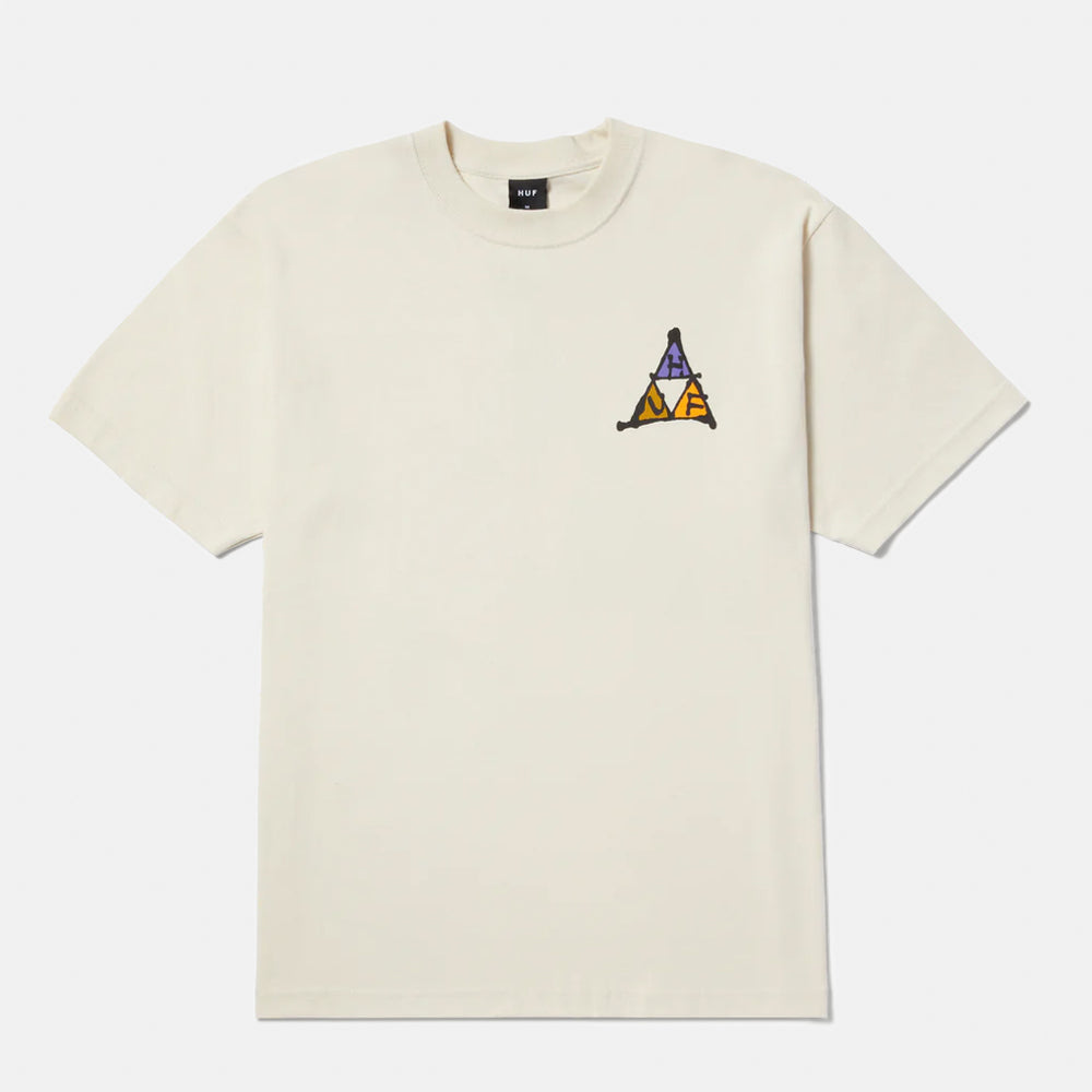 Huf No-Fi Triple Triangle Bone White T-Shirt
