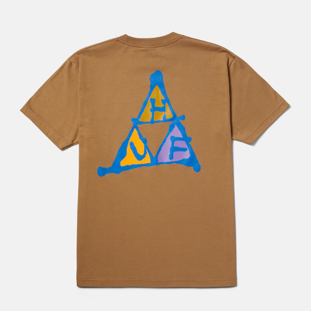 Huf  No-Fi Triple Triangle Camel Brown T-Shirt