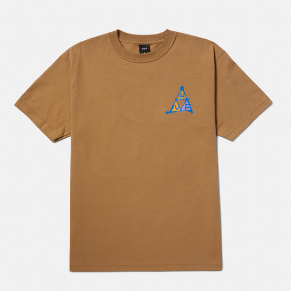 Huf - No-Fi Triple Triangle T-Shirt - Camel