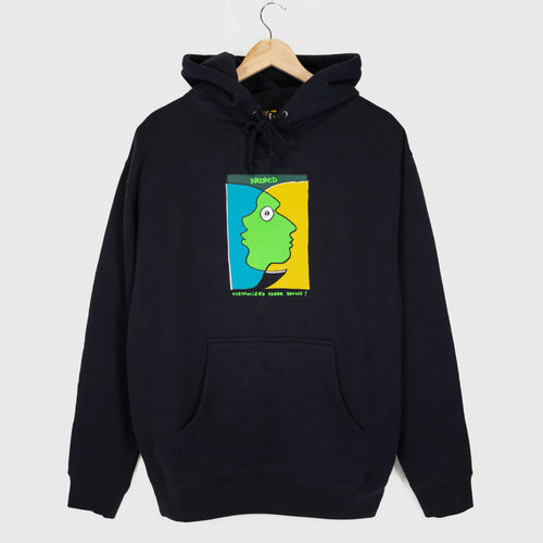 Krooked Skateboards - Freak Shows Pullover Hooded Sweatshirt - Navy / Multi