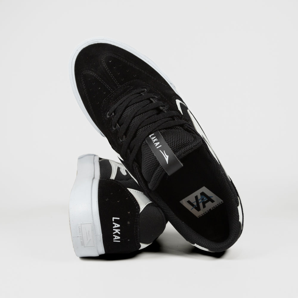 Lakai Black And White Atlantic Vulc Shoes