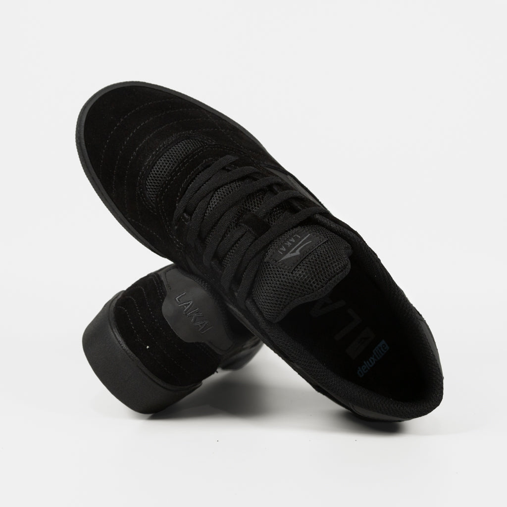 Lakai all Black Reflective Cambridge Shoes