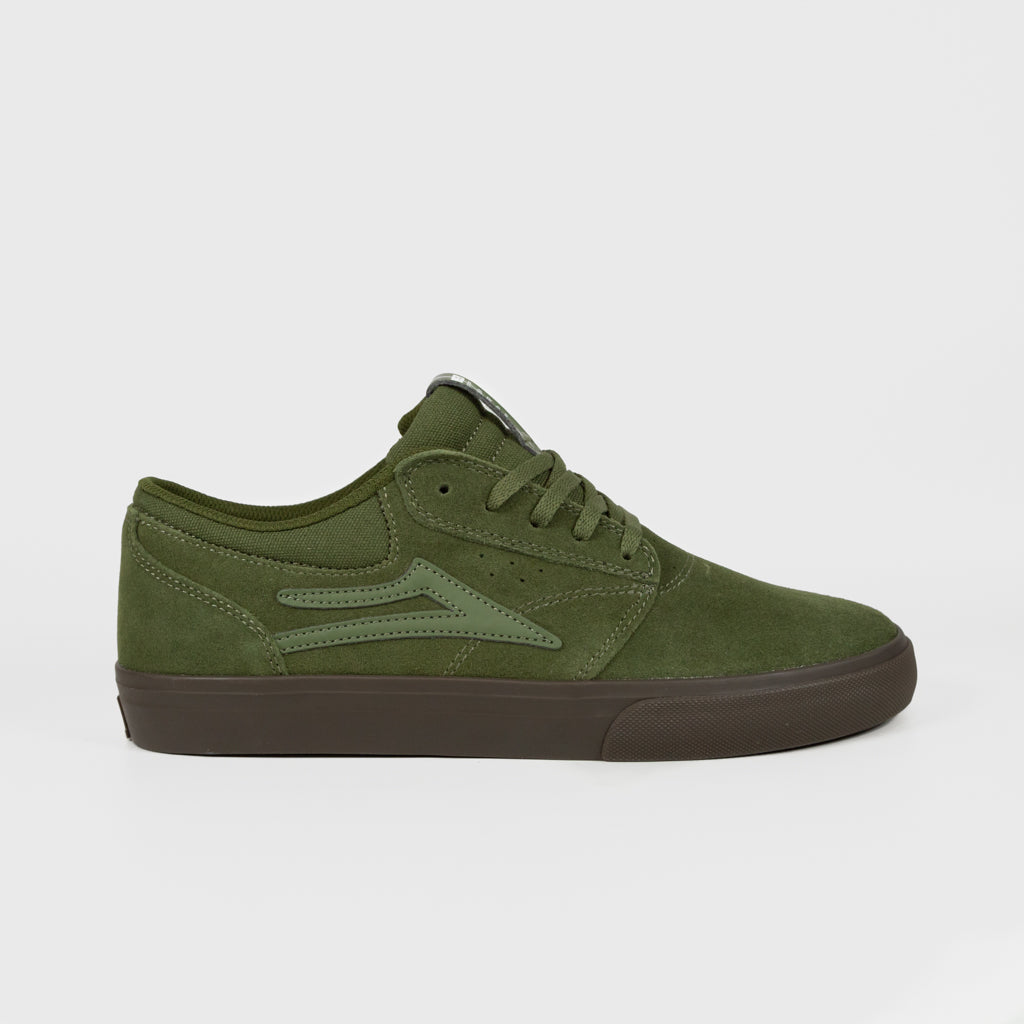 Lakai Olive Green And Gum Griffin Shoes