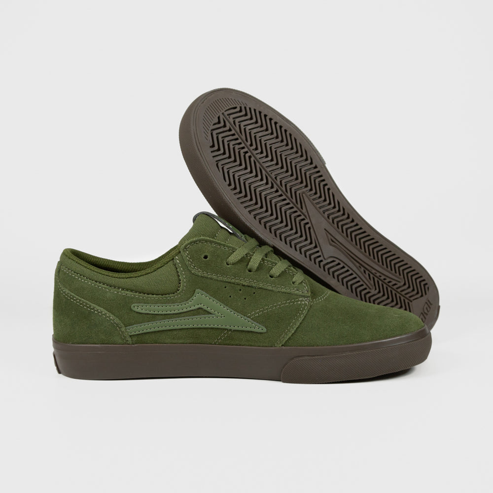 Lakai Olive Green And Gum Griffin Shoes