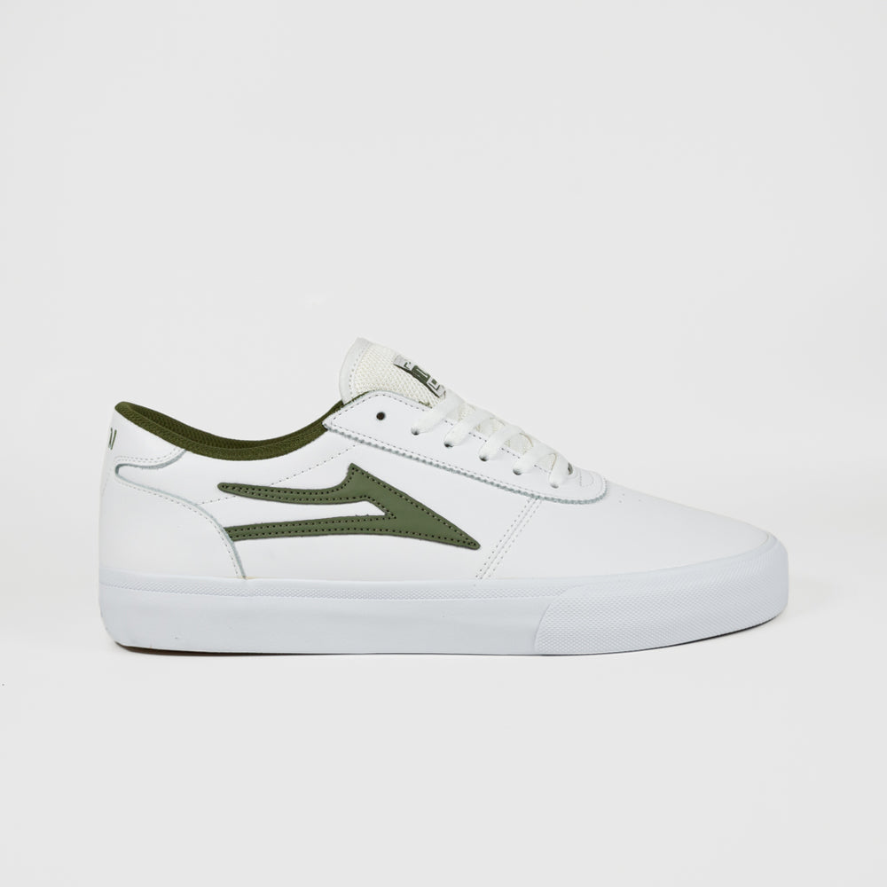 Lakai - Manchester Shoes - White / Olive | Welcome Skate Store