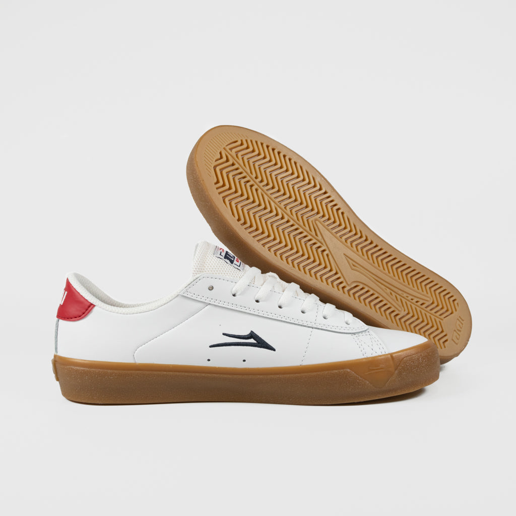 Lakai - Newport Shoes - White / Gum | Welcome Skate Store