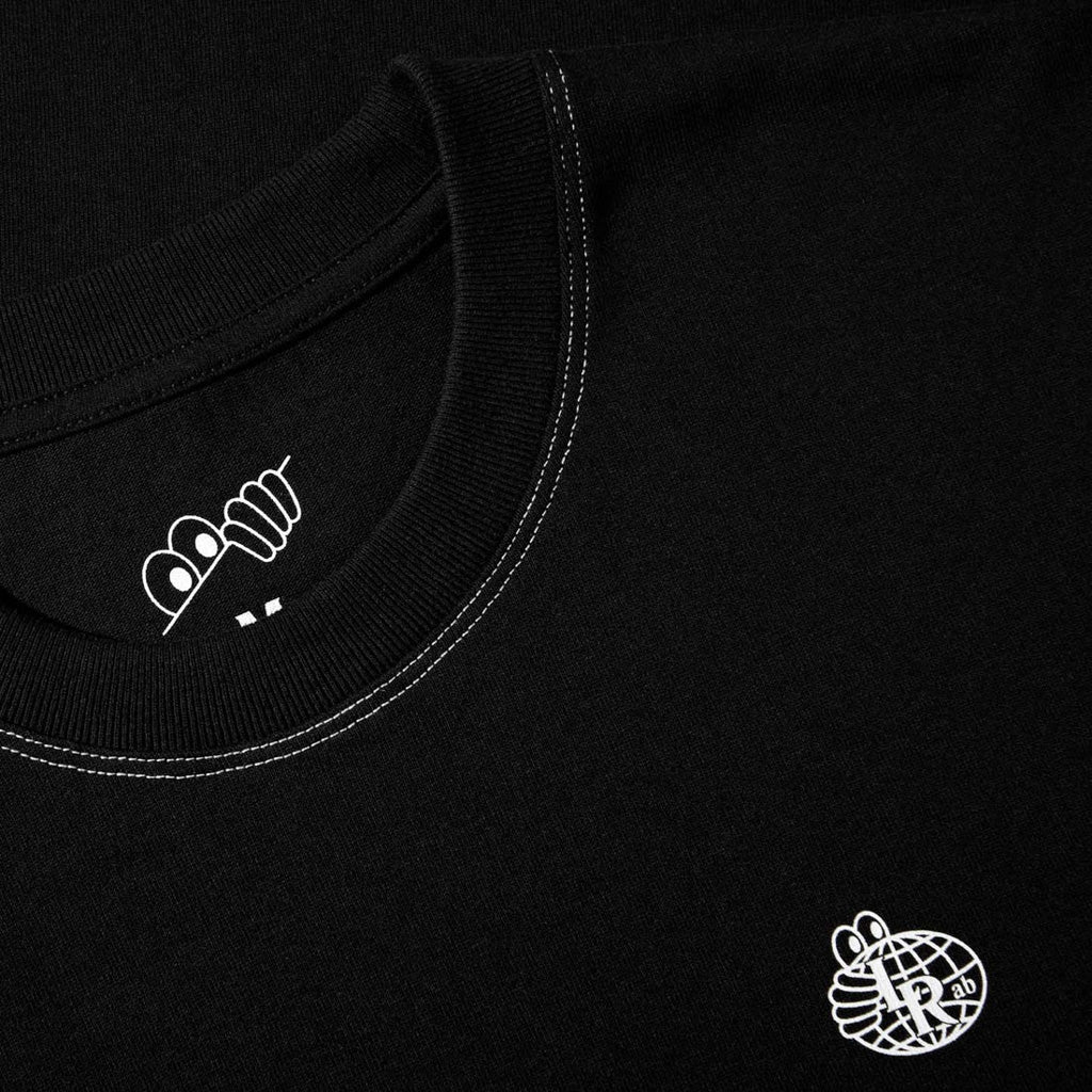 Last Resort AB Small Atlas Contrast Stitch Black T-Shirt Front Print