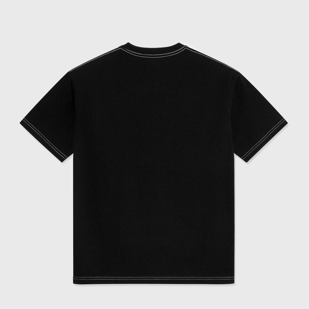 Last Resort AB - Small Atlas Contrast Stitch T-Shirt - Black
