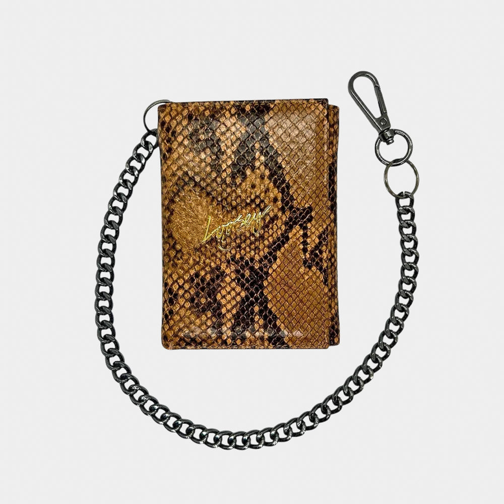 Loosey Faux Snake Skin Chain Gang Wallet