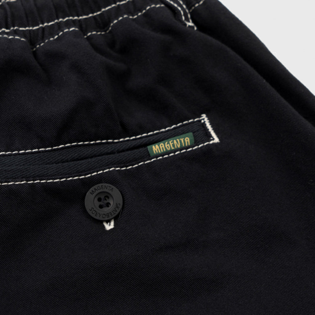 Magenta Skateboards - Contrast Stitch Loose Pants - Black X Small