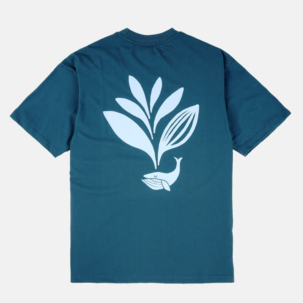 Magenta Skateboards Whale Plant Blue T-Shirt