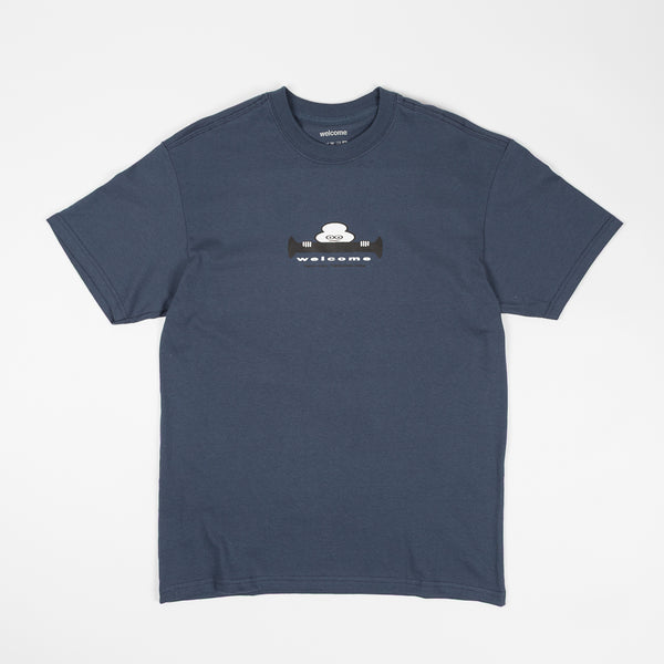 Welcome Skate Store - Missing Bolts Twin Tail Technology T-Shirt - Dusk Blue