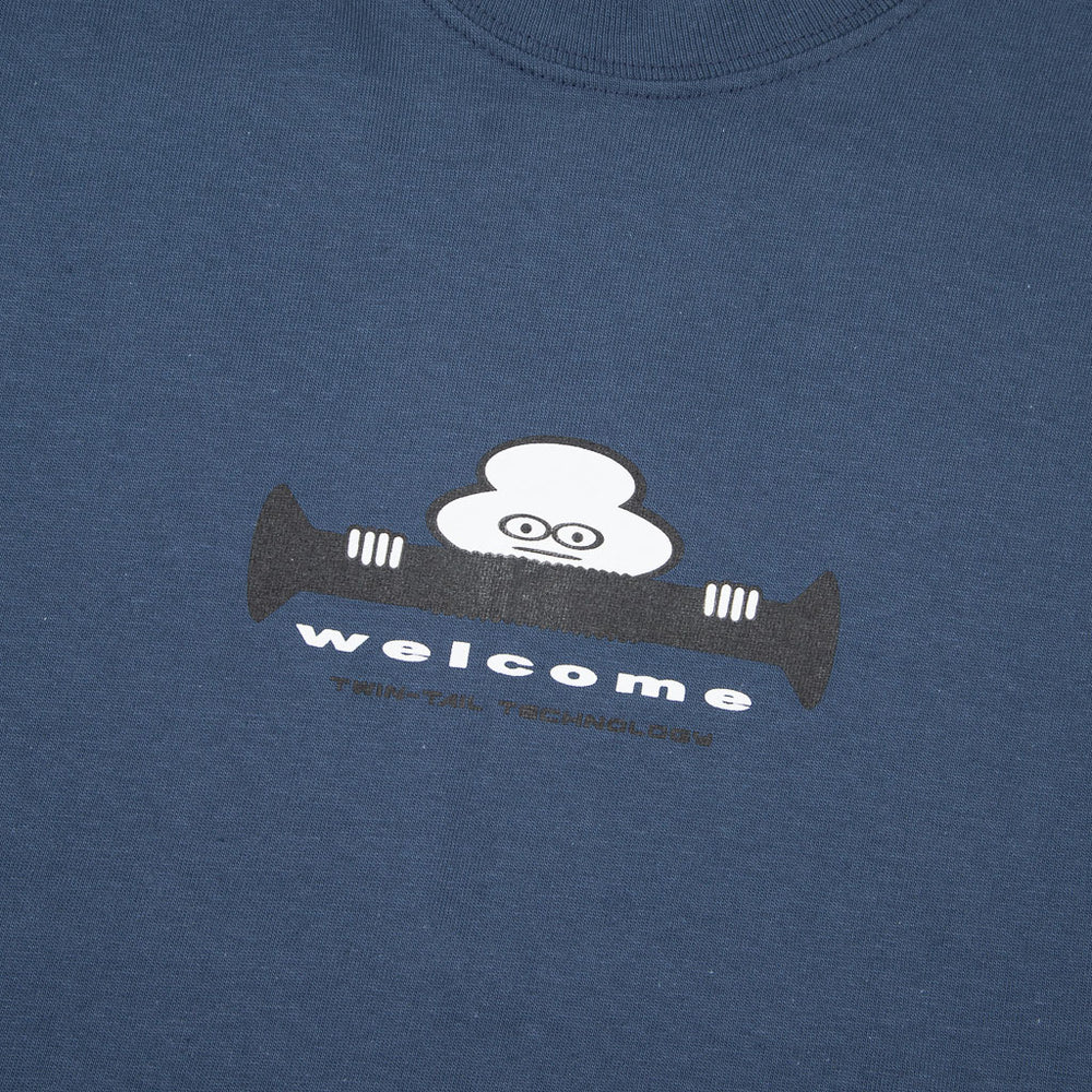 Welcome Skate Store - Missing Bolts Twin Tail Technology T-Shirt - Dusk Blue
