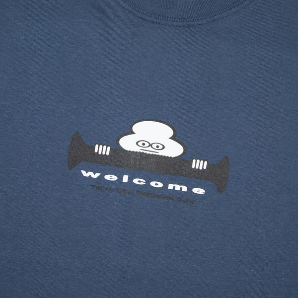 Welcome Skate Store - Missing Bolts Twin Tail Technology T-Shirt - Dusk Blue