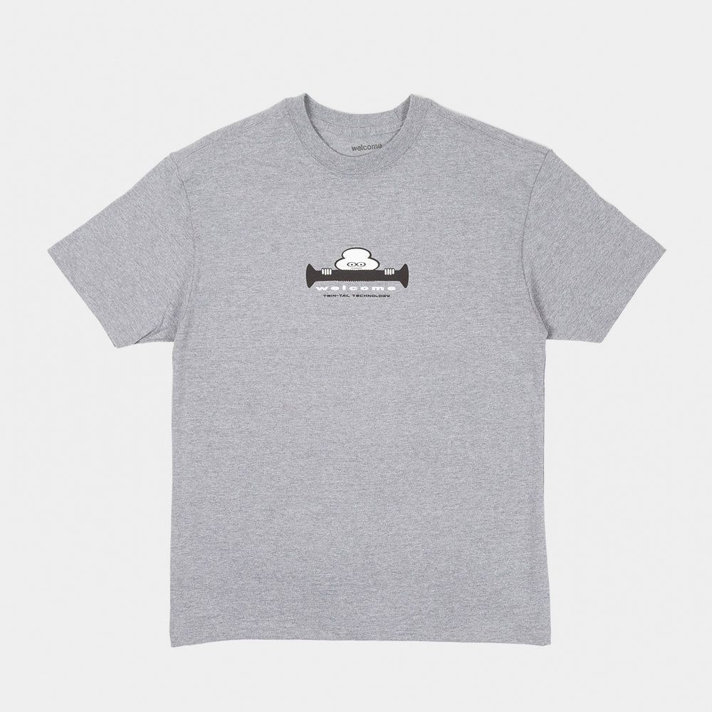 Welcome Skate Store - Missing Bolts Twin Tail Technology T-Shirt - Graphite Heather