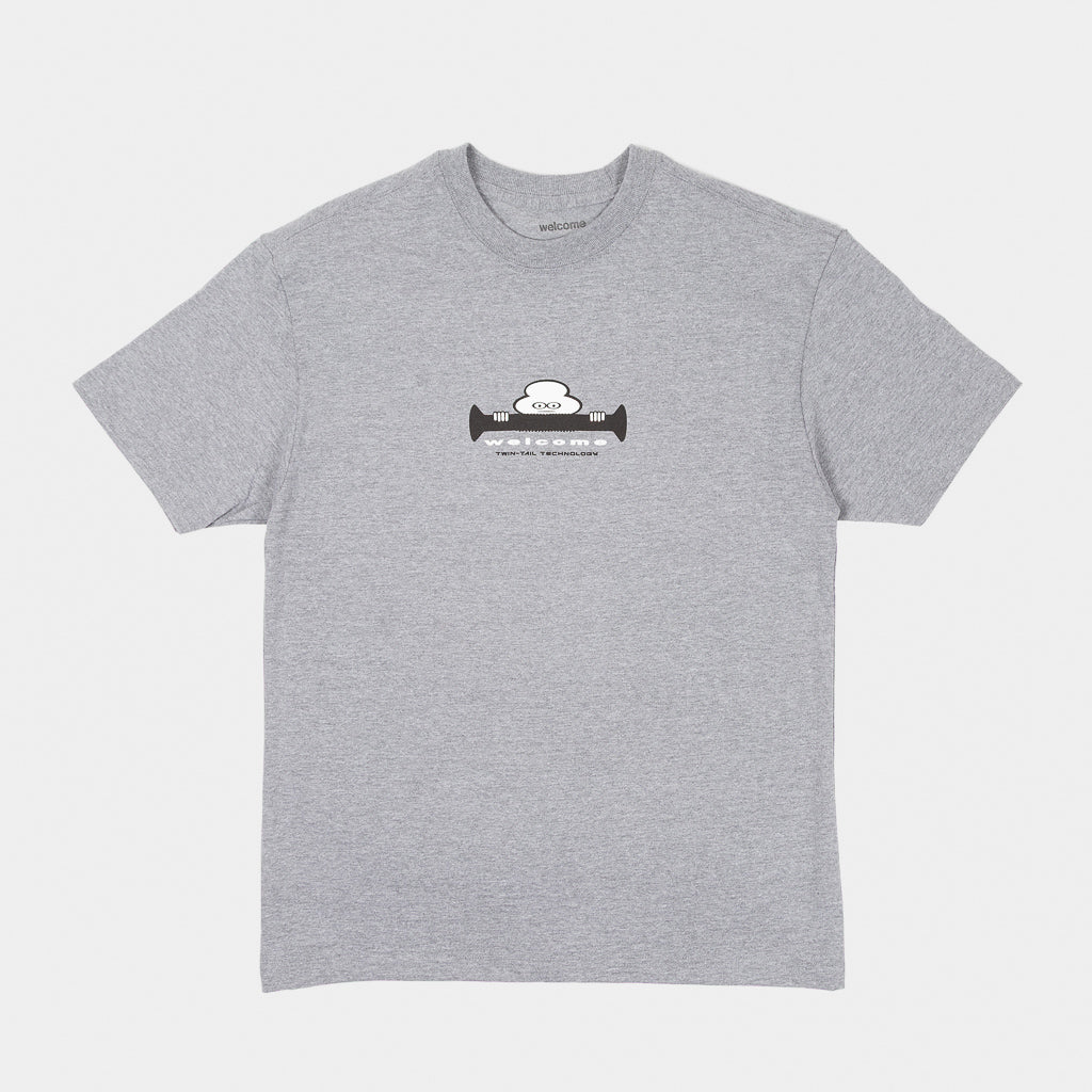 Welcome Skate Store - Missing Bolts Twin Tail Technology T-Shirt - Graphite Heather