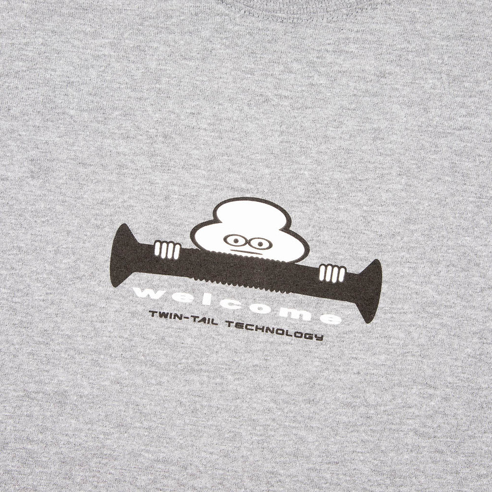 Welcome Skate Store - Missing Bolts Twin Tail Technology T-Shirt - Graphite Heather