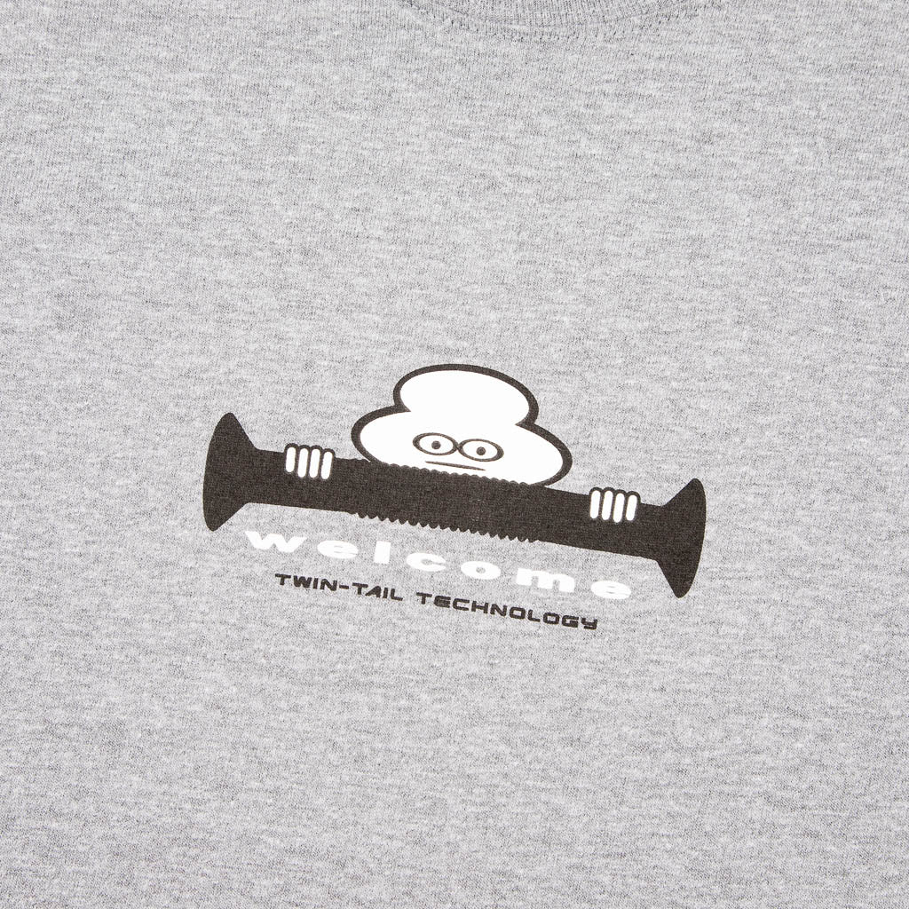 Welcome Skate Store - Missing Bolts Twin Tail Technology T-Shirt - Graphite Heather