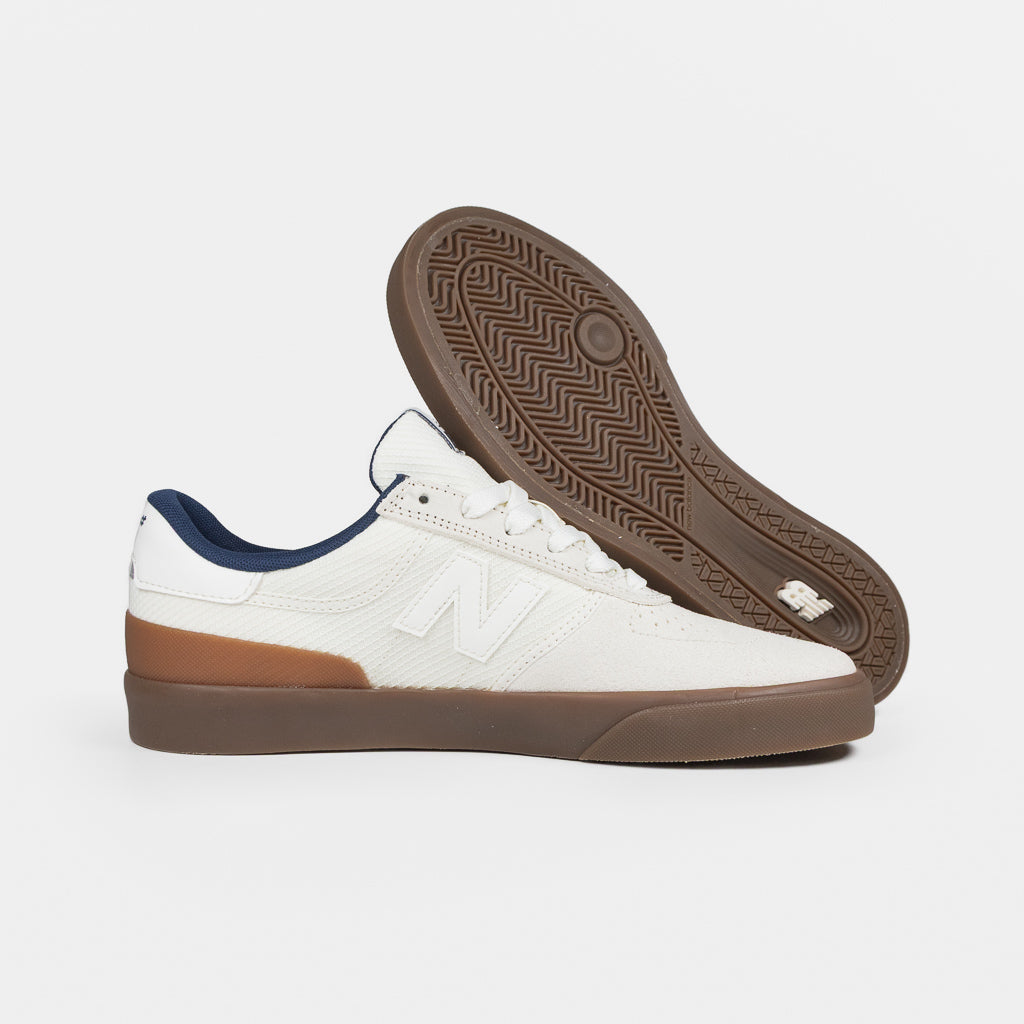 New Balance Numeric Sea Salt White and Dark Gum 272 Shoes