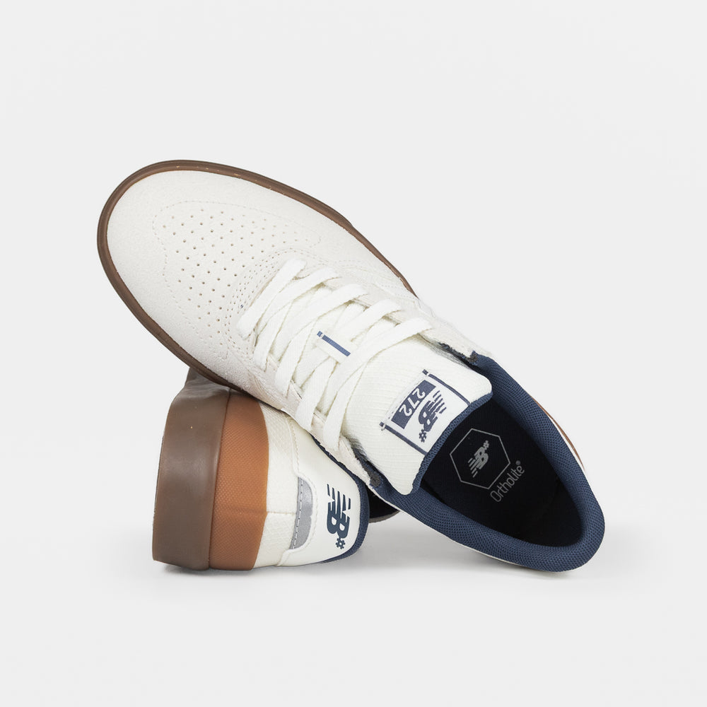 New Balance Numeric Sea Salt White and Dark Gum 272 Shoes