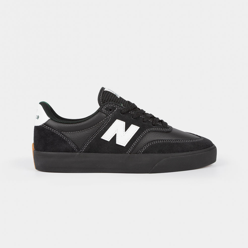 New Balance Numeric Black Leather 340 Skate Shoes
