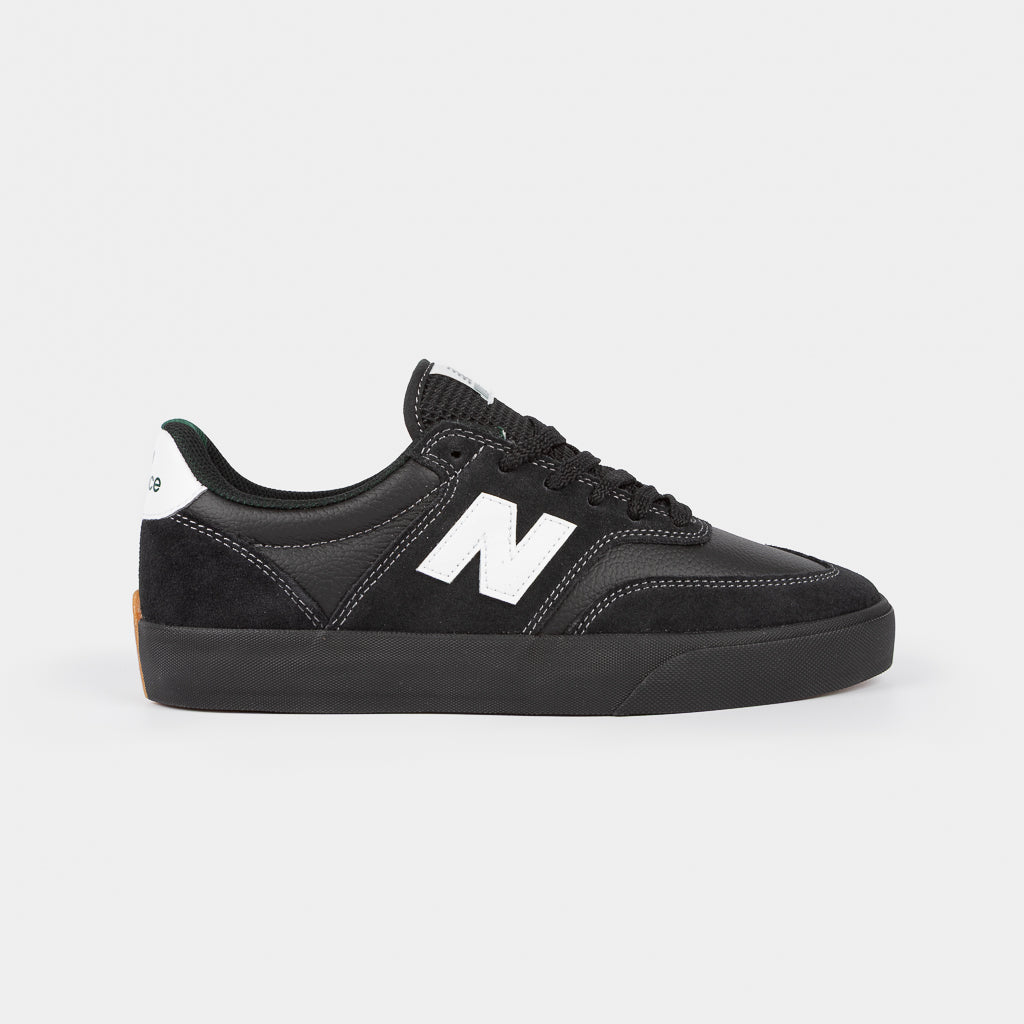 New Balance Numeric Black Leather 340 Skate Shoes