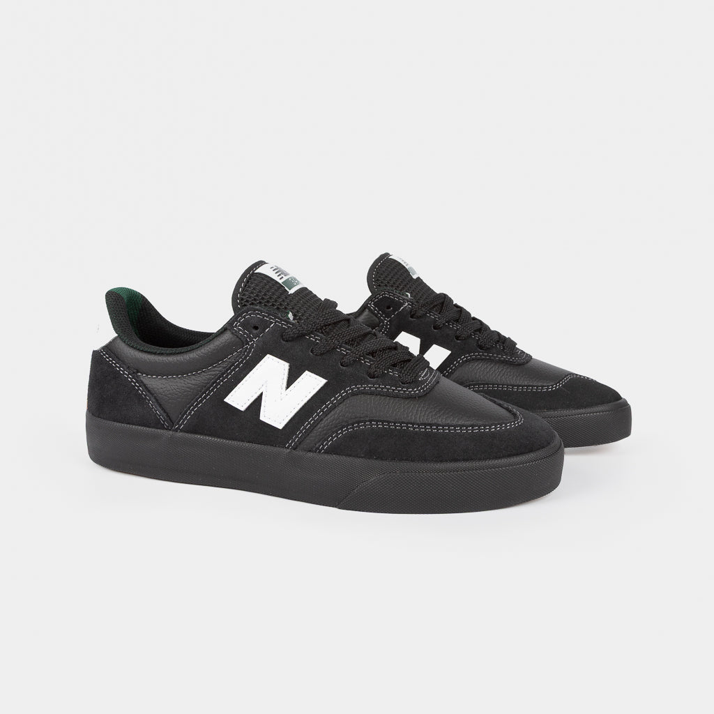 New Balance Numeric Black Leather 340 Skate Shoes