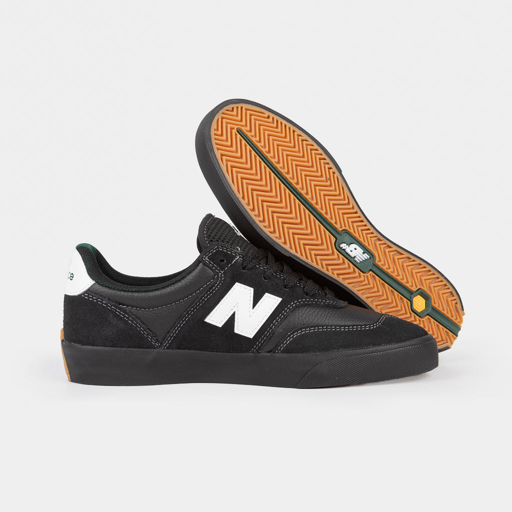 New Balance Numeric Black Leather 340 Skate Shoes