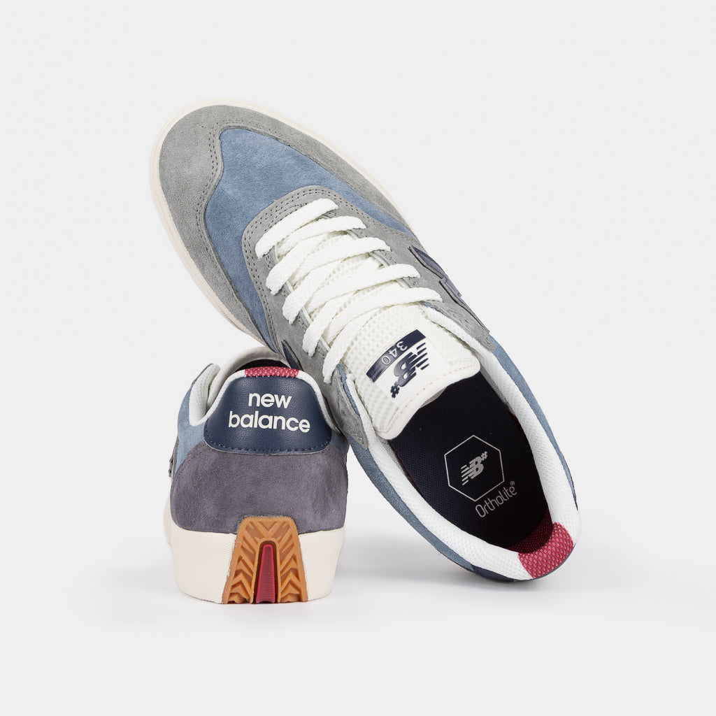 New Balance Numeric Blue And Grey Suede 340 Skate Shoes