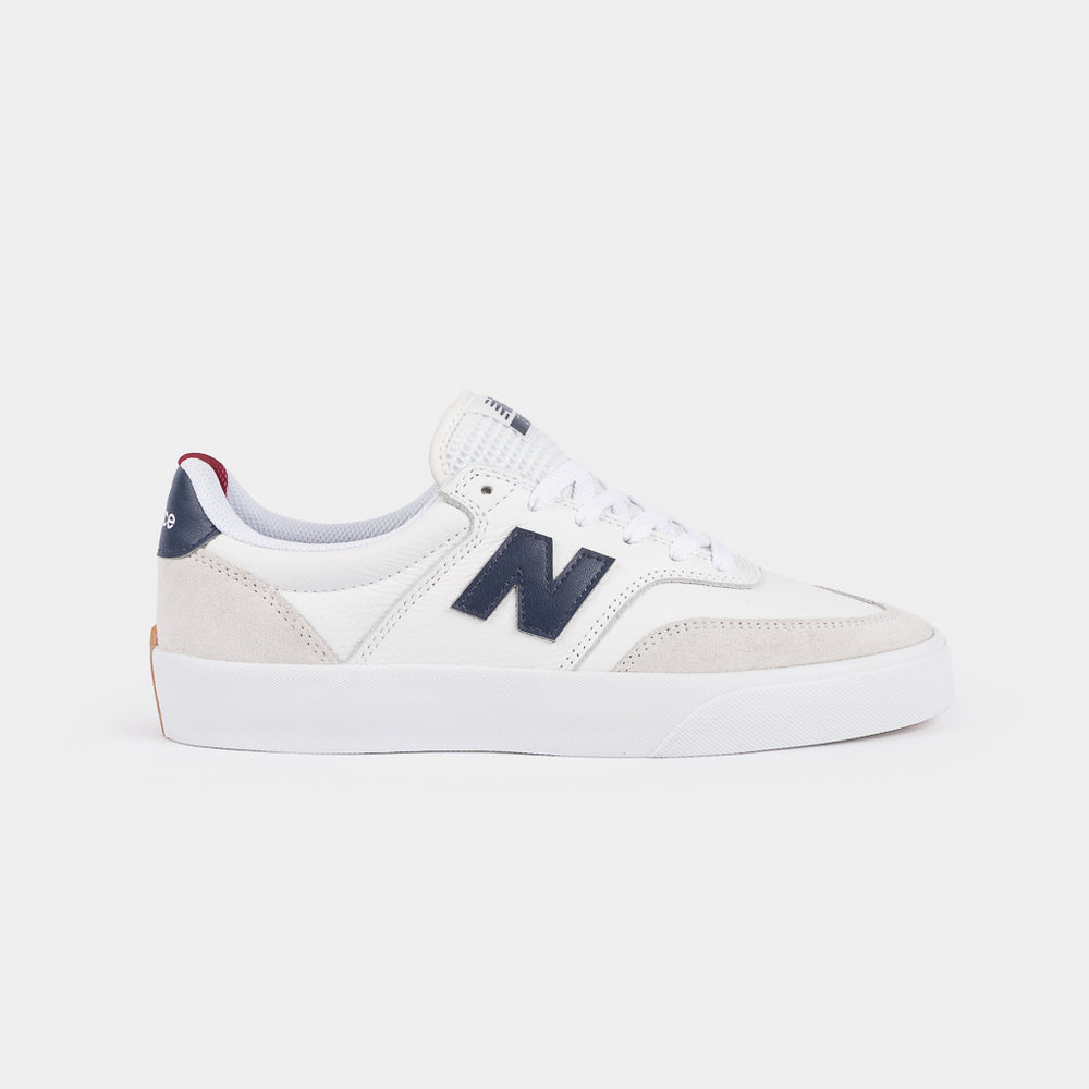New Balance Numeric White Leather and Suede 340 Skate Shoes